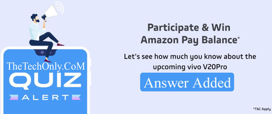Amazon Vivo V20 Pro Launch Quiz