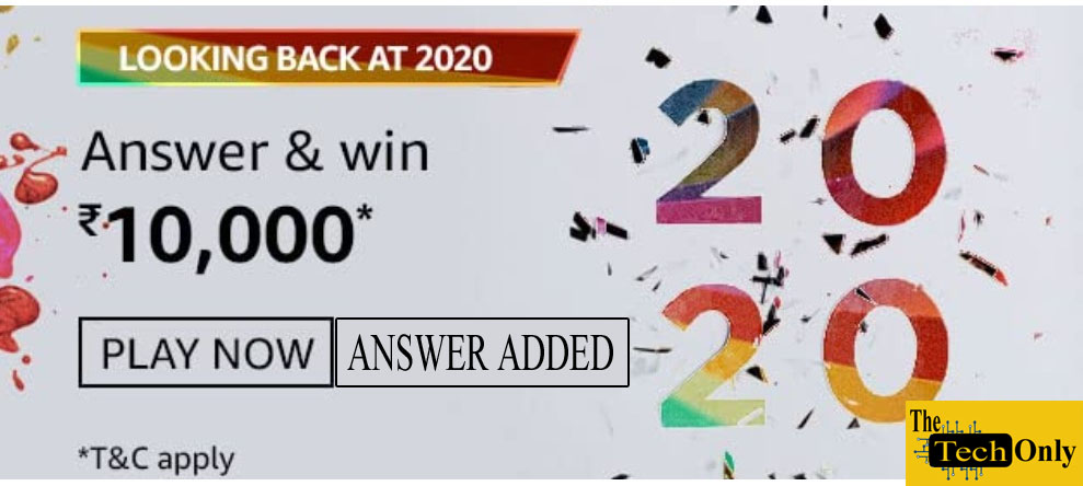 Amazon Looking Back at 2020 Quiz